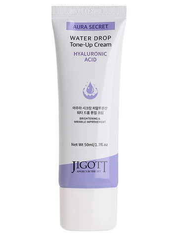 JIGOTT Крем для лица с гиалуроновой кислотой / Aura Secret Water Drop Tone-Up Cream Hyaluronic Acid, 50мл