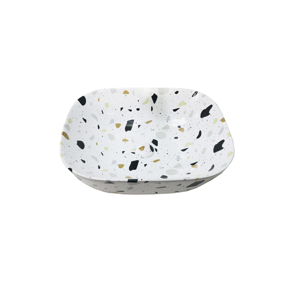 Раковина STARO PRAGA 46х32х14 накладная матовая в комплекте с донным клапаном