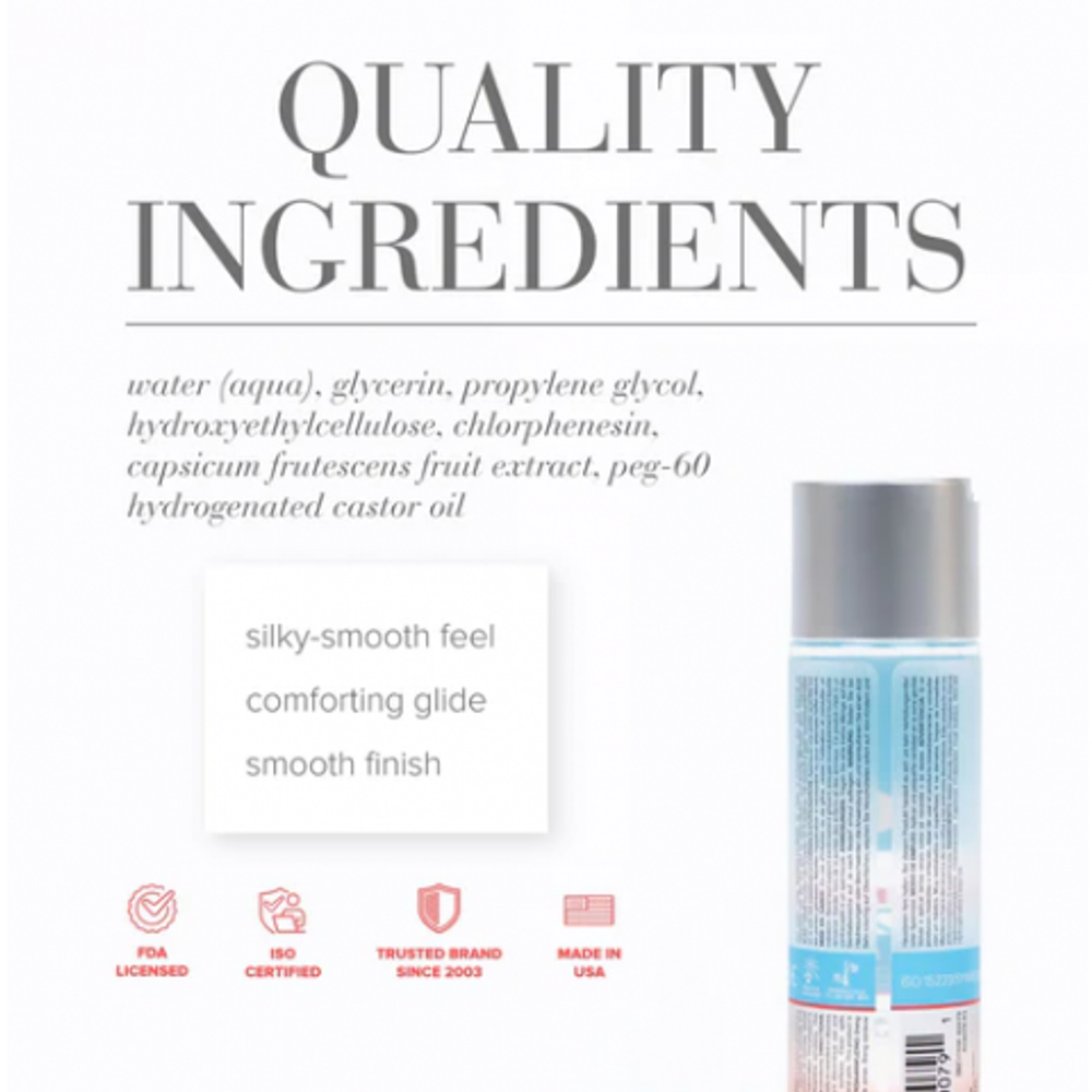 Классический согревающий лубрикант на водной основе JO H2O Warming, 60 мл