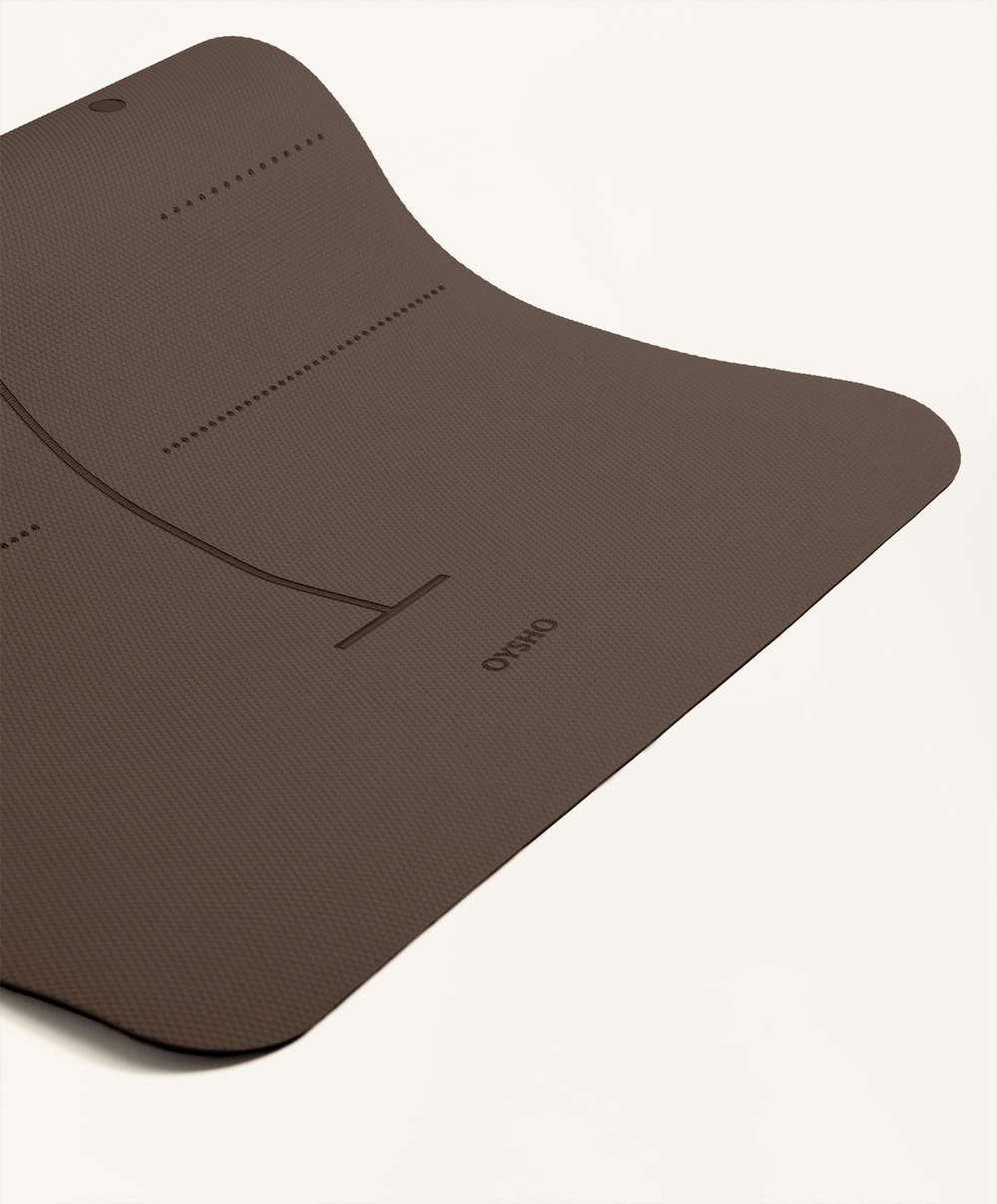 OYSHO Коврик для йоги толщиной 5 мм, коричневый
