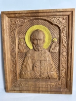 Освященная Икона Николая Чудотворца 31*26см., дуб