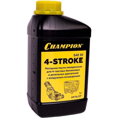 Масло CHAMPION 4-тактное SAE 30 минеральное 1 л