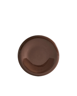 Zara Home тарелка десертная из каменной керамики, цвет коричневый, 22 см