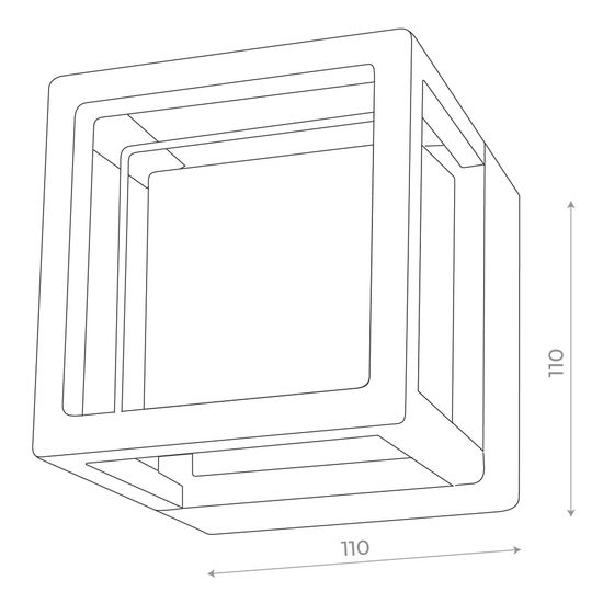 SL9504.401.01 Светильник уличный настенный ST-Luce Черный/Белый LED 1*5W 4000K ALCENO