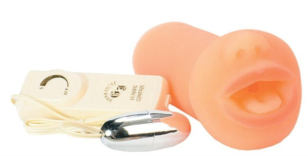 Ороимитатор с вибрацией Magic Flesh Mouth-Style (16,5 см, телесный) (Цвет: телесный)