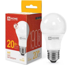 Лампа LED-A60-20W-E27 3000K 220В