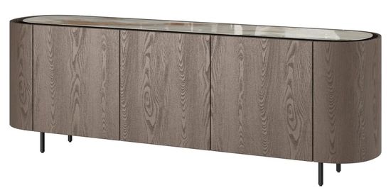 LITON, Комод, керамика глянцевая, дуб патина