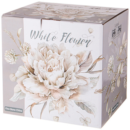 НАБОР ПОСУДЫ ОБЕДЕННОЙ LEFARD "WHITE FLOWER" НА 4 ПЕР. 12 ПР.: 25,5СМ/ 20,5СМ/750МЛ 18СМ (КОР=2НАБ.)