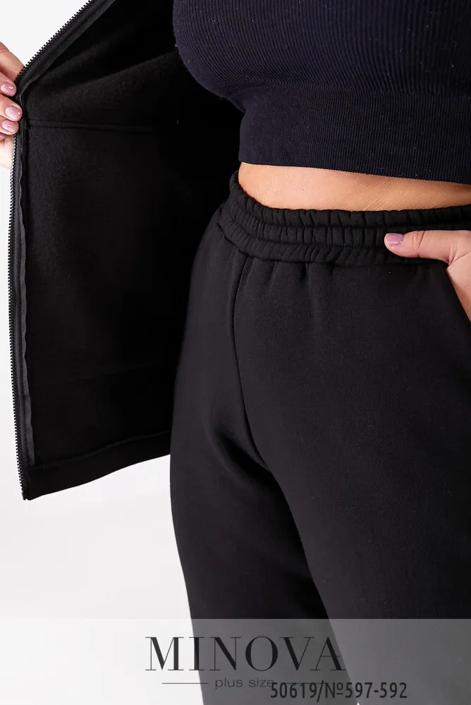 Костюм 597-592-черный Minova