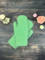 варежки ангора пушистые теплые зимние