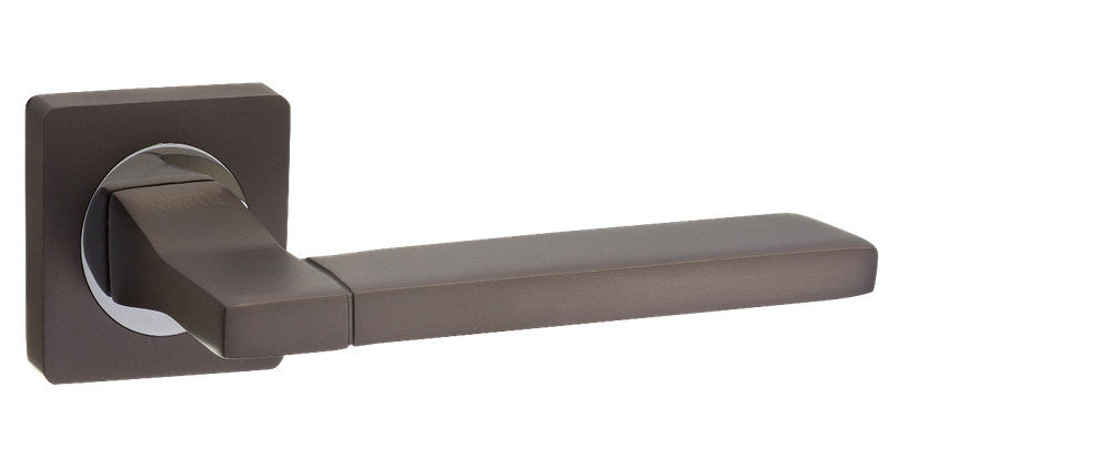 Ручка квадрат Пуэрто INAL 524-02 MBN, цвет никель черный матовый(графит) алюминий (гарантия - 8 лет)