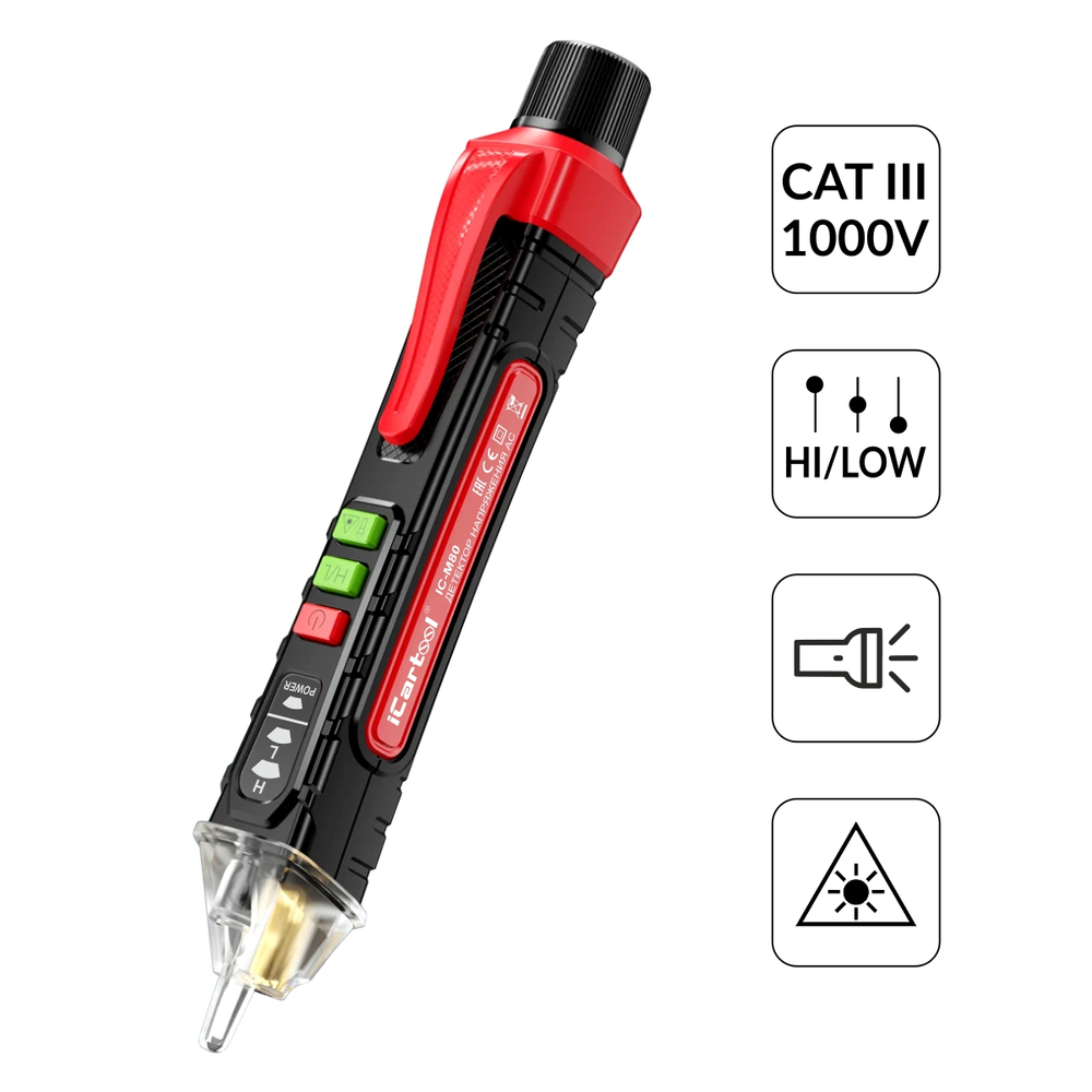 Бесконтактный индикатор напряжения iCartool IC-M80
