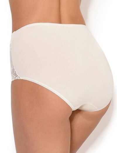 Высокие трусики Charm с кружевом (Размер: M) (Цвет: кремовый)