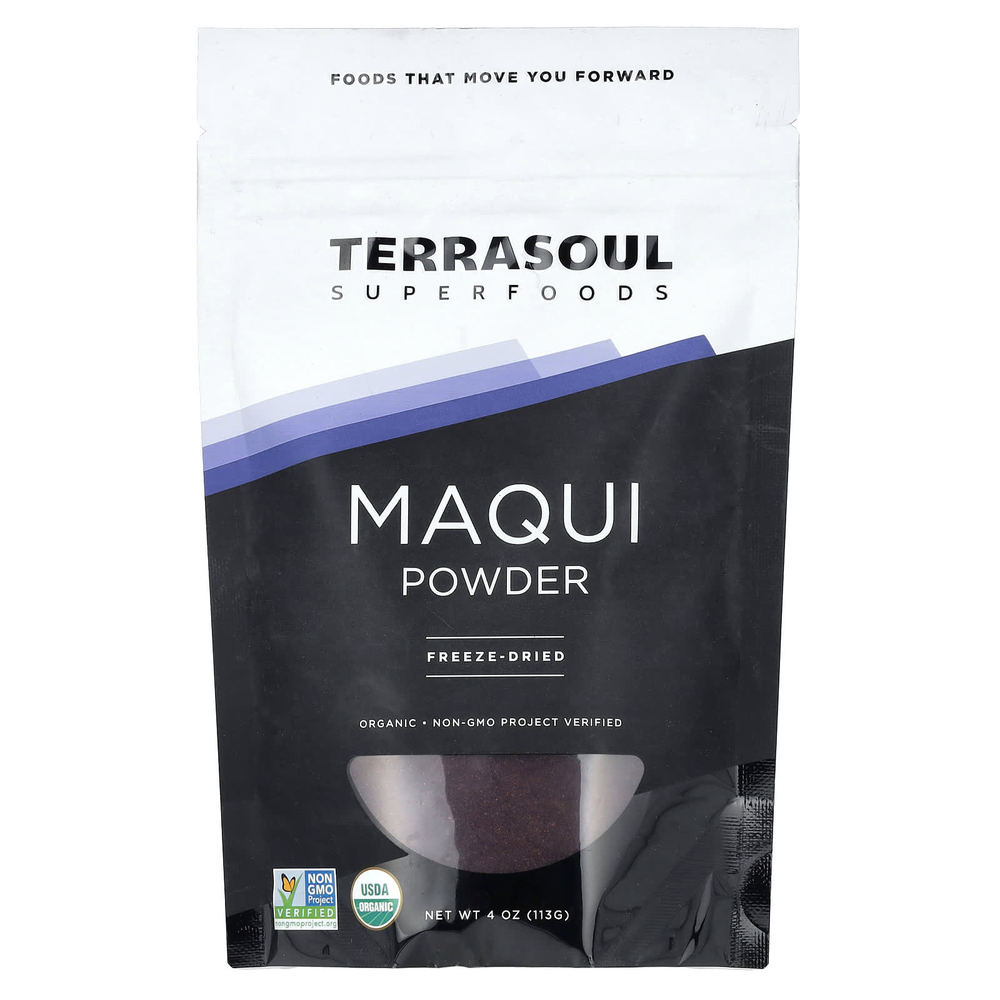 Terrasoul Superfoods, аристотелия в порошке, сублимированная, 113 г (4 унции)