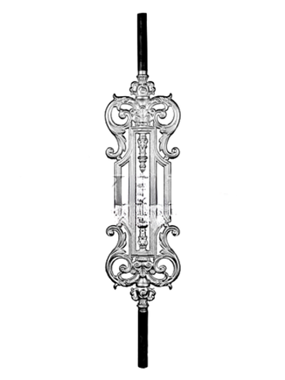 Балясина литье 985х210 мм, алюминий, 1 шт.