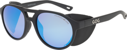 Спортивные очки GOG Nanga / Matt Black / Polarized Reflex White-Blue