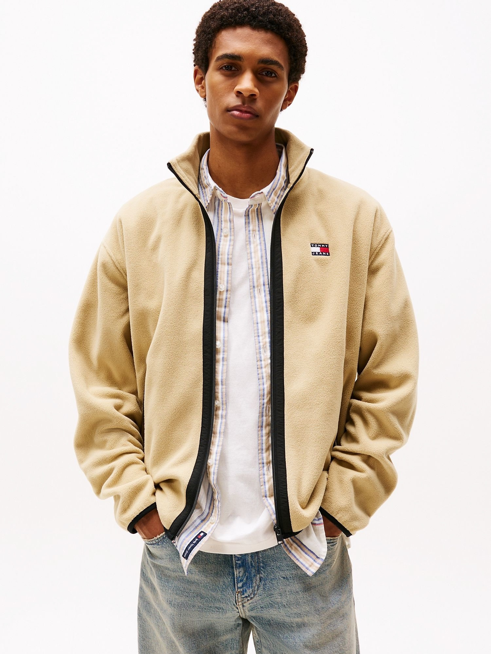 Куртка Tommy Jeans Relaxed Fit Polar Fleece Relic Tan