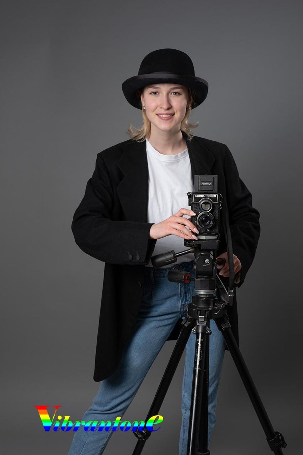 Фон бумажный Vibrantone VBRT2206 Strong Grey 2.1х11м темно-серый