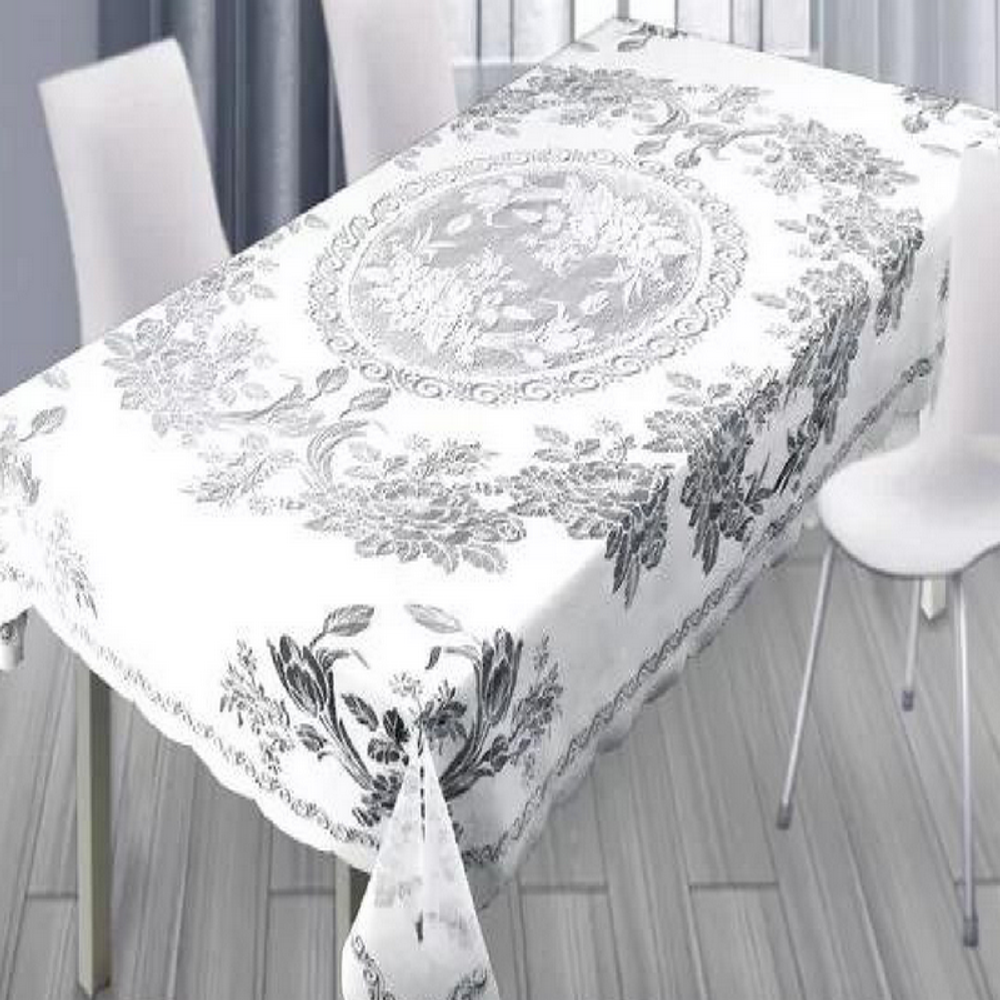 Скатерть ажурная "ФМ. ЦЕРЕМОНИЯ" рис. 2-13-100, прямоугольная, цвет белый, Россия.