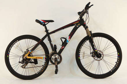 Велосипед 26" Т7 (NBA) 24скор (алюминиевая рама, гидравлический тормоз) Черный (T7-5)