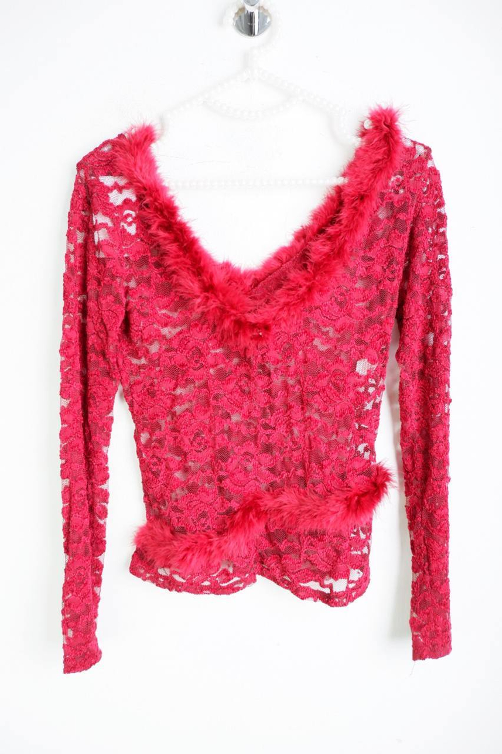 Блузка Wonderful гипюровая, визуально на 42 размер