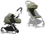 Коляска Stokke YOYO3 Newborn Pack рама белая White 2 в 1 Olive