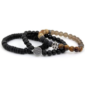 Фенечка из бусин "Пацифик" 3 в 1