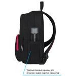 Рюкзак Berlingo Color blocks "Black pink" 39*28*17см, 2 отделения, 4 кармана, уплотненная спинка