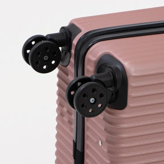 Чемодан большой 26&quot;, кодовый замок, цвет розовый