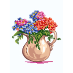 "Букет в кувшине"-6299 канва с рисунком