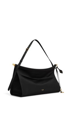 ALAÏA БОЛЬШАЯ СУМКА LE CLICK EAST WEST ИЗ НЕЙЛОНА, ЧЕРНЫЙ