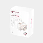 Белый стимулятор в форме фотоаппарата Alberta с вибрацией и вакуумом (Цвет: белый)