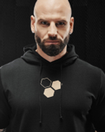 Мужская футболка с капюшоном Olimp hoodie T-shirt Gold Series Black