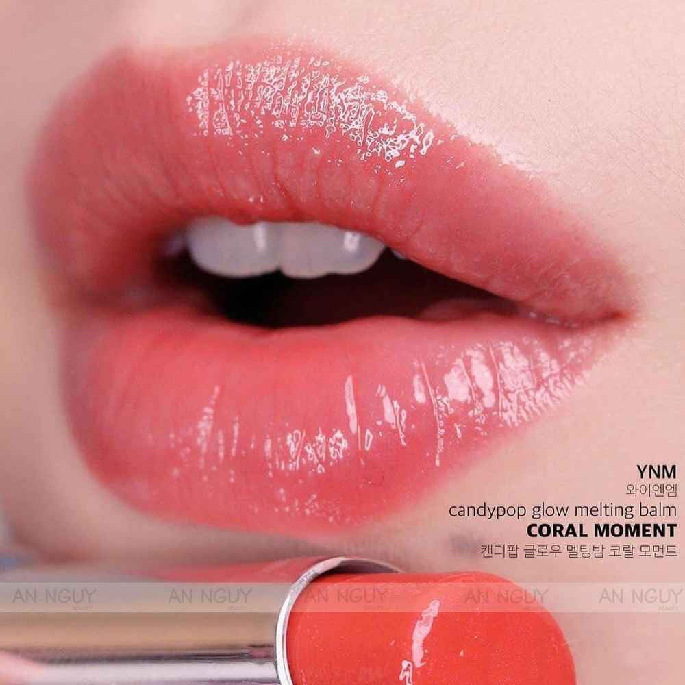YNM Candy Pop Glow Melting Balm Coral Moment увлажняющий бальзам для губ с коралловым оттенком
