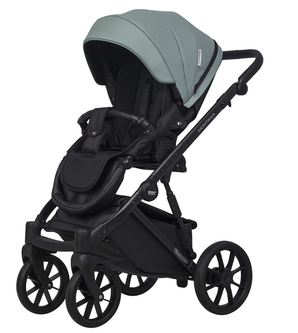 Детская коляска Riko Basic Montana Ecco 2 в 1 30 Green-Grey