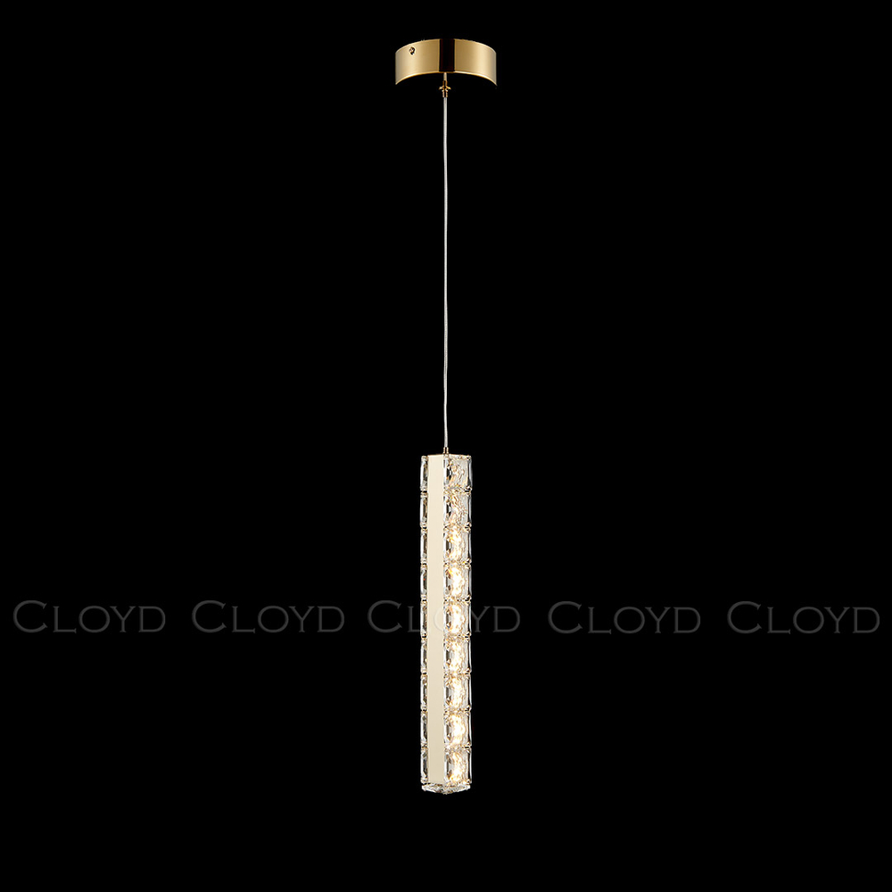 Подвесной светильник Cloyd ELATA P1 / выс. 38 см - золото (арт.11558)