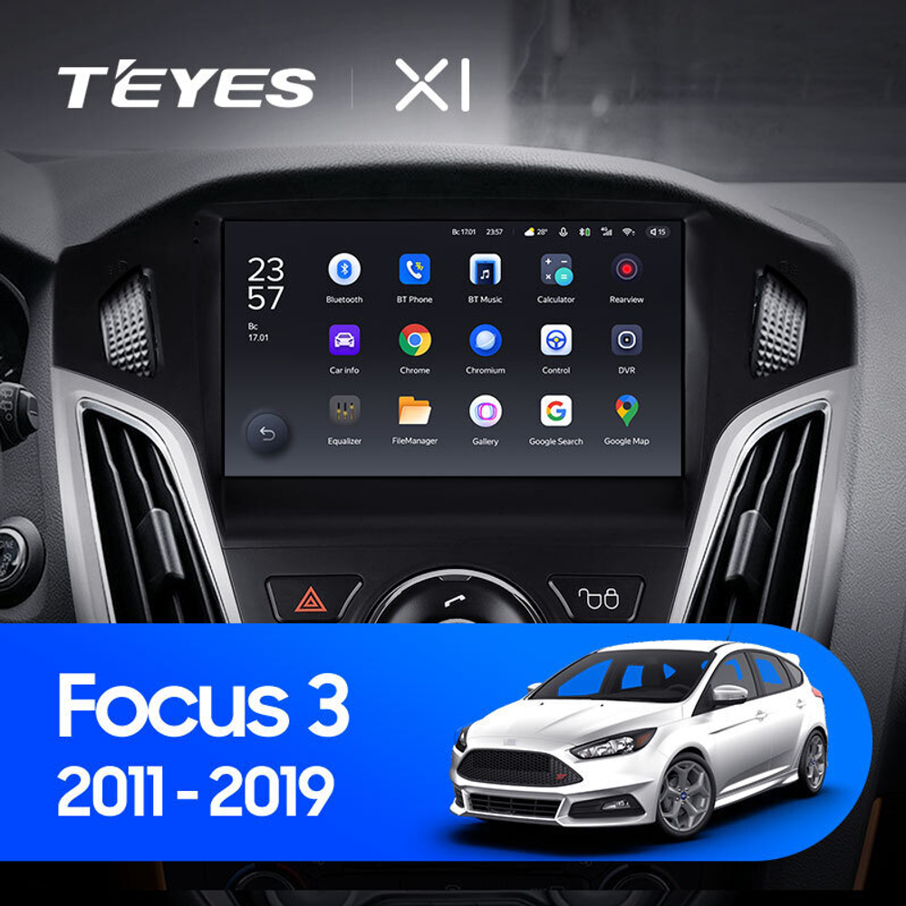 Teyes X1 9" для Ford Focus 2011-2019