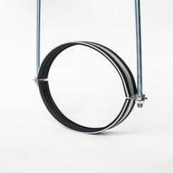 Хомут для воздуховода SHUFT с резиновым профилем 800мм (шпилька)