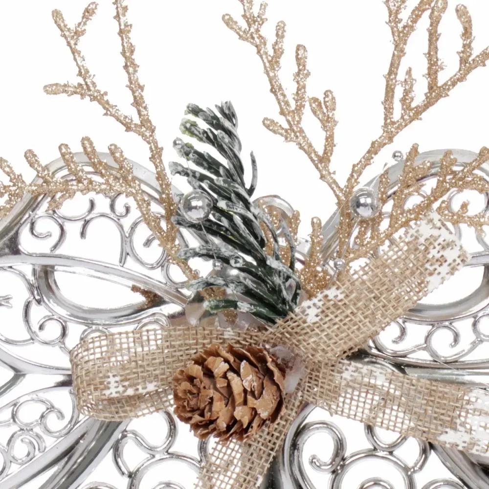 Украшение новогоднее «Сказочные переливы» 19*14 см, Серебро