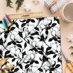 Ткань премиум бифлекс черно-белые иллюзии