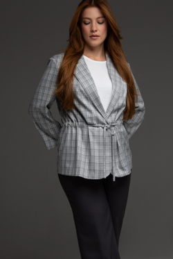 Жакет женский 3881зпа, клетка #406Клж043881зпа