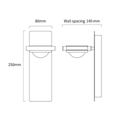 Настенный светильник MT9108-1W gun black