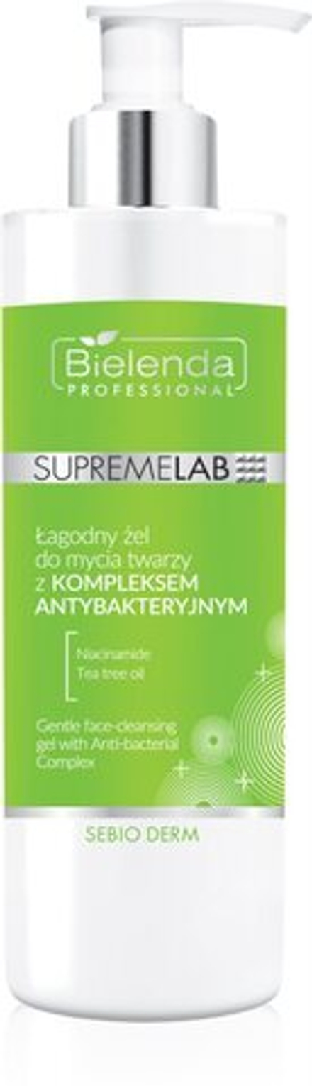 Bielenda Professional Supremelab Sebio Derm - мягкий гель для умывания с антибактериальным комплексом /  Antibacterial Complex 190  g  / GTIN 5902169043575