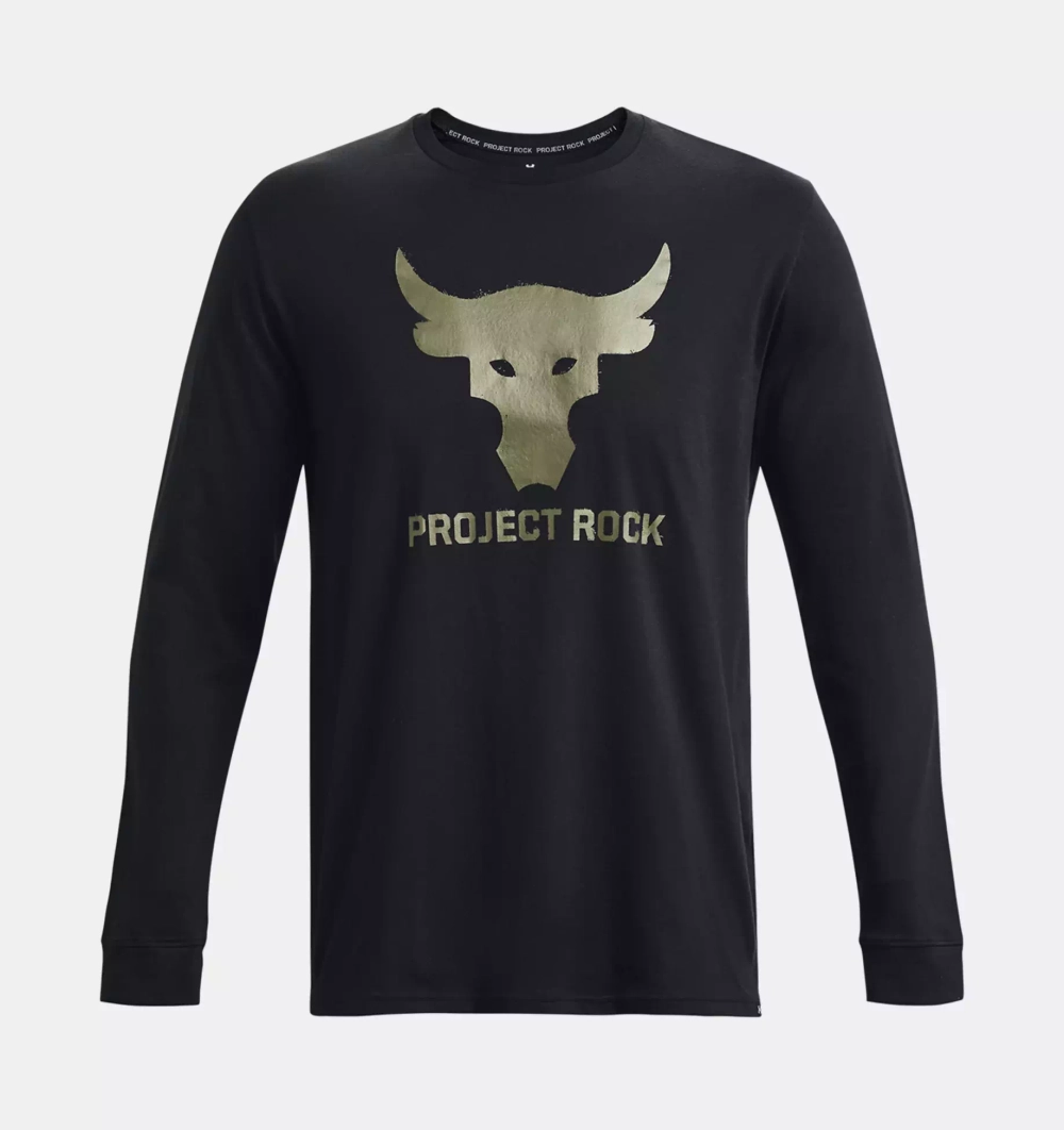 Лонгслив Мужской Under Armour UA PJT ROCK BRAHMA BULL LS-BLK