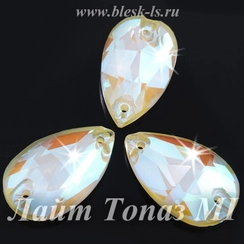 Пришивная капля Solvo с 2 отверстиями, Лайт Топаз MI