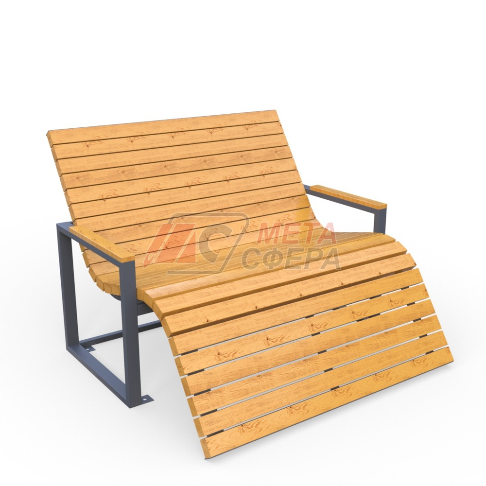 Шезлонг Моди 2 местный