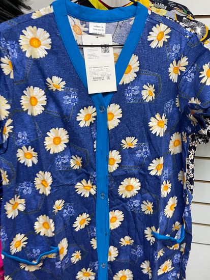 Халат женский на пуговице хлопок Ивановский трикотаж