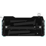 Стол для компьютера (для геймеров) с электроприводом и RGB-подсветкой FoxGear FG-ZE-49B (ширина 125 см)