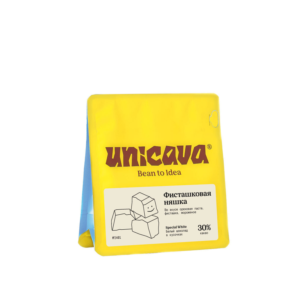 Фисташковая няшка, белый шоколад 30 %