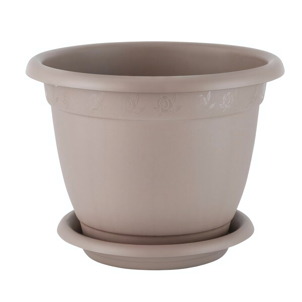 Горшок для цветов InGreen Aphrodite D 430 mm, 25,8л с подставкой №8, французский платан